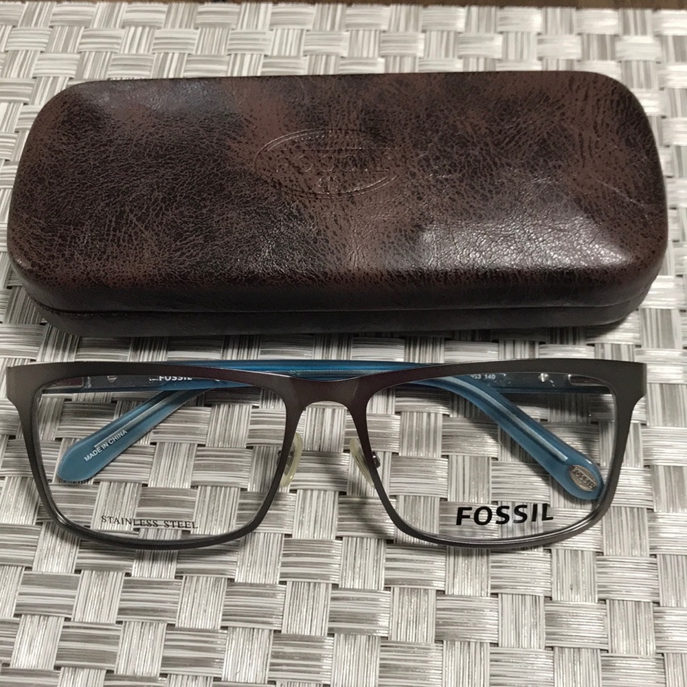 New Authentic Stainless Steel Fossil men Frame